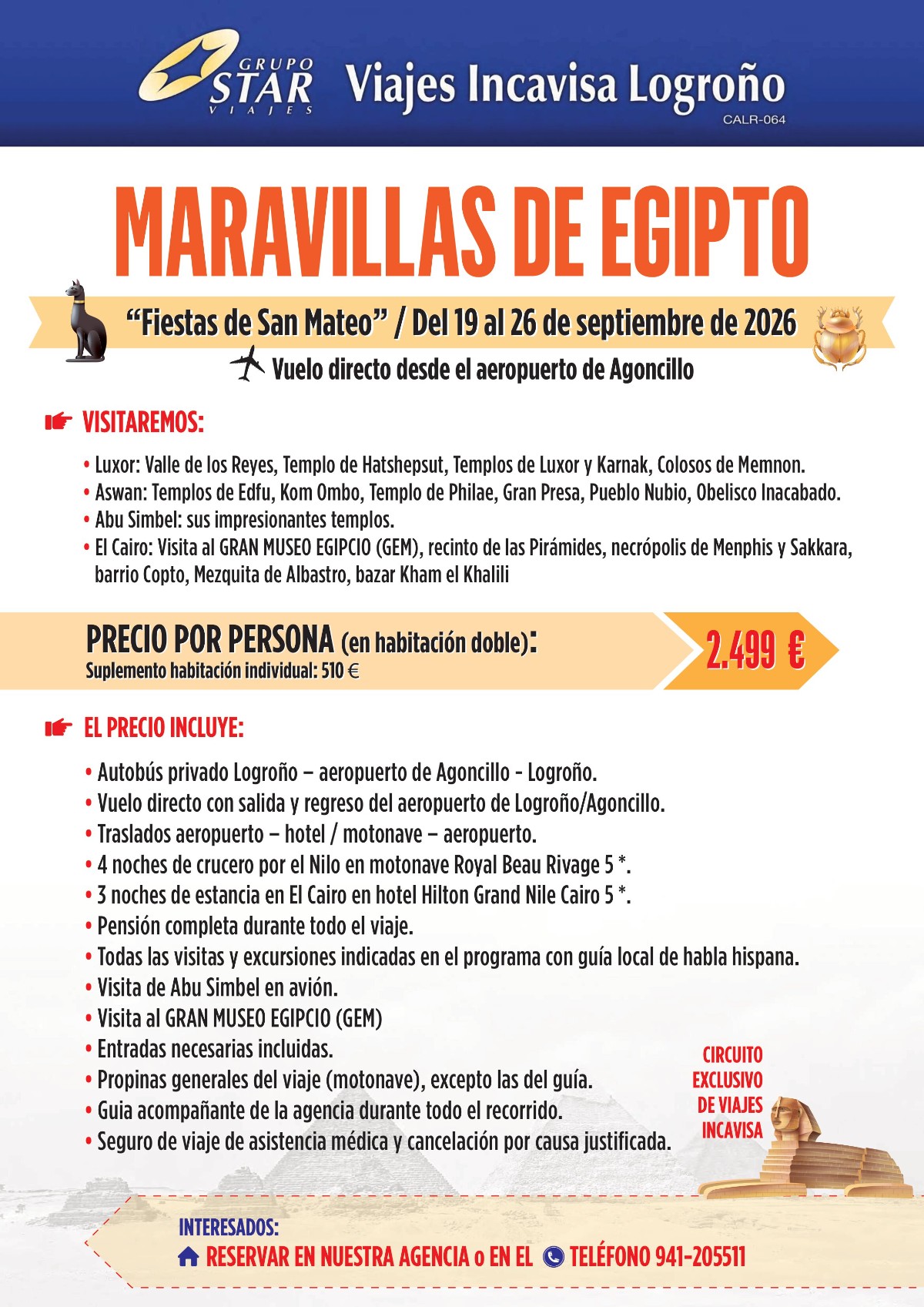 cartel viaje a egipto san mateo 2026 jpg